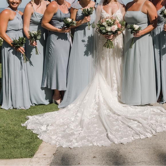 Hello Molly Dusty blue midi dress - Picture 4 of 4